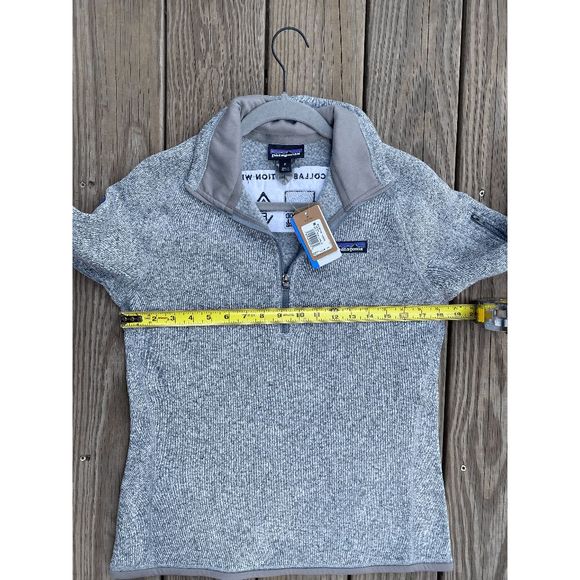 Patagonia NWT Better Sweater 1/4 Zip Gray Pullover, Size Medium, MSRP $118 - Picture 10 of 11